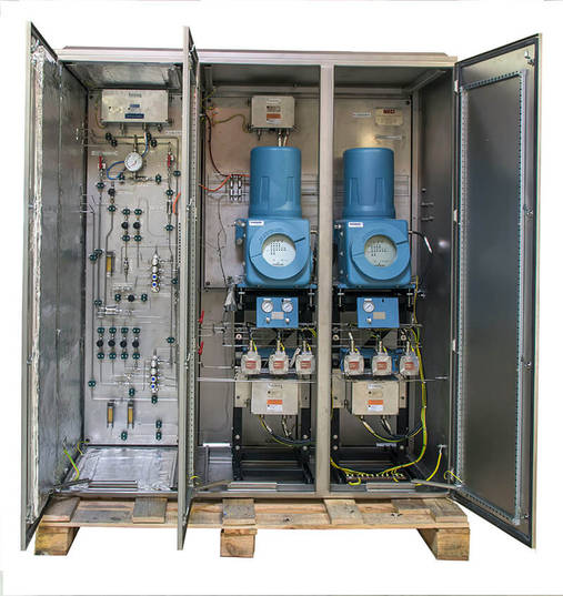 Station d'analyse de gaz pour plateforme offshore