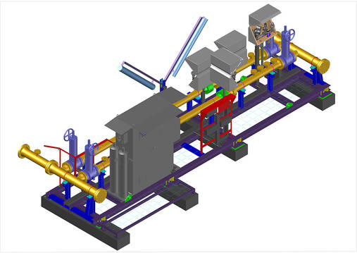 Plans d'un skid de comptage de gaz naturel